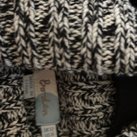 Boden black and herringbone patterned sweater - Picture 3 of 4